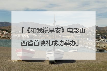 《和我说早安》电影山西省首映礼成功举办