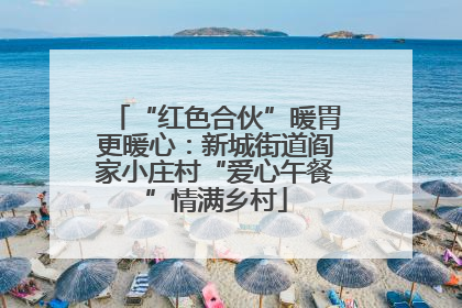 “红色合伙”暖胃更暖心：新城街道阎家小庄村“爱心午餐”情满乡村
