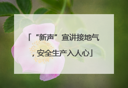 “新声”宣讲接地气，安全生产入人心