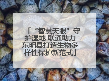 “智慧天眼”守护湿地 联通助力东明县打造生物多样性保护新范式