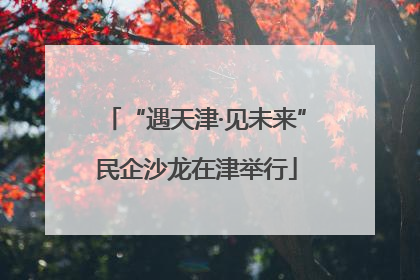 “遇天津·见未来”民企沙龙在津举行