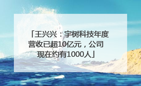 王兴兴：宇树科技年度营收已超10亿元，公司现在约有1000人