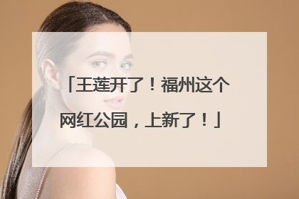 王莲开了！福州这个网红公园，上新了！