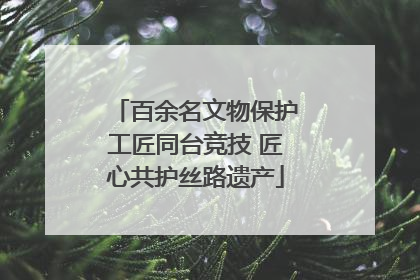 百余名文物保护工匠同台竞技 匠心共护丝路遗产