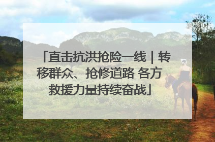 直击抗洪抢险一线｜转移群众、抢修道路 各方救援力量持续奋战
