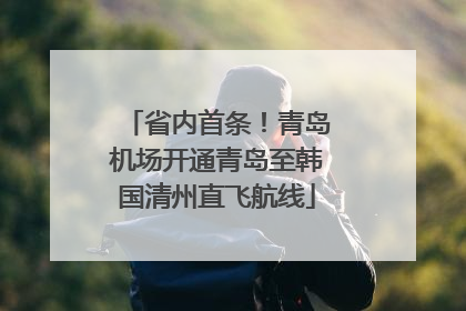 省内首条！青岛机场开通青岛至韩国清州直飞航线