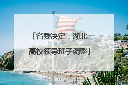省委决定：湖北一高校领导班子调整