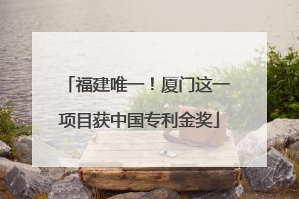 福建唯一！厦门这一项目获中国专利金奖