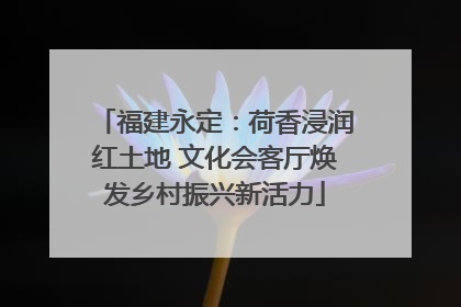 福建永定：荷香浸润红土地 文化会客厅焕发乡村振兴新活力
