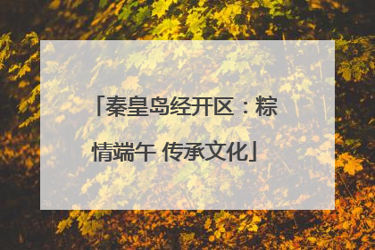 秦皇岛经开区：粽情端午 传承文化