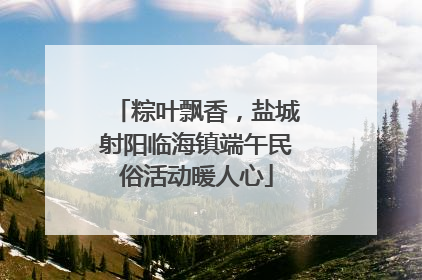 粽叶飘香，盐城射阳临海镇端午民俗活动暖人心