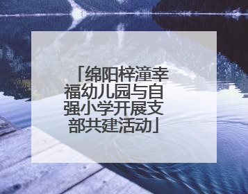 绵阳梓潼幸福幼儿园与自强小学开展支部共建活动