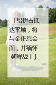 绍伊古抵达平壤，将与金正恩会面，并缅怀朝鲜战士