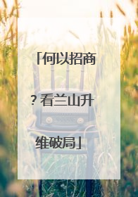 何以招商？看兰山升维破局