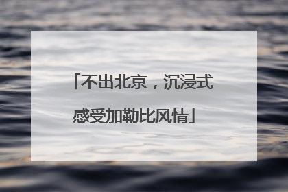 不出北京，沉浸式感受加勒比风情
