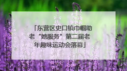 东营区史口镇巾帼助老“她服务”第二届老年趣味运动会落幕