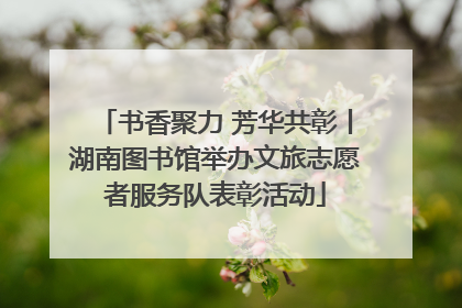 书香聚力 芳华共彰丨湖南图书馆举办文旅志愿者服务队表彰活动