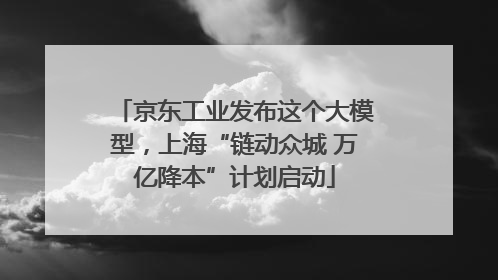 京东工业发布这个大模型，上海“链动众城 万亿降本”计划启动