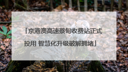 京港澳高速蔡甸收费站正式投用 智慧化升级破解拥堵