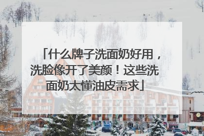 什么牌子洗面奶好用，洗脸像开了美颜！这些洗面奶太懂油皮需求
