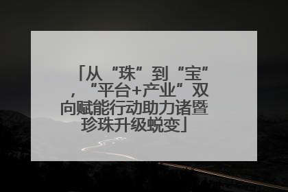 从“珠”到“宝”，“平台+产业”双向赋能行动助力诸暨珍珠升级蜕变