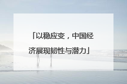 以稳应变，中国经济展现韧性与潜力