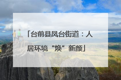 台前县凤台街道：人居环境“焕”新颜