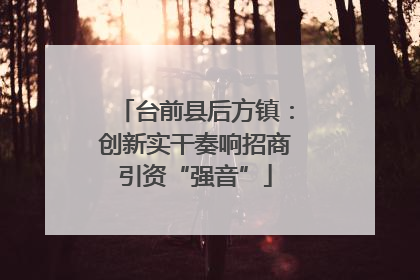 台前县后方镇：创新实干奏响招商引资“强音”