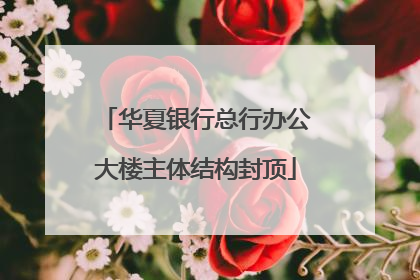 华夏银行总行办公大楼主体结构封顶