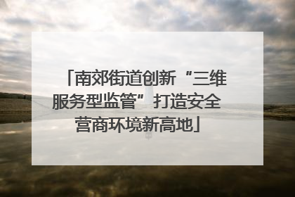 南郊街道创新“三维服务型监管”打造安全营商环境新高地