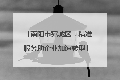 南阳市宛城区：精准服务助企业加速转型