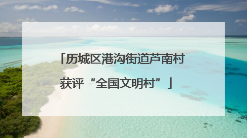 历城区港沟街道芦南村获评“全国文明村”
