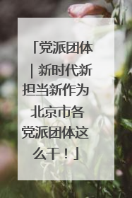 党派团体｜新时代新担当新作为 北京市各党派团体这么干！
