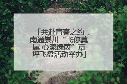 共赴青春之约，南通崇川“飞你莫属 心漾绿茵”草坪飞盘活动举办