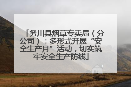 务川县烟草专卖局（分公司）：多形式开展“安全生产月”活动，切实筑牢安全生产防线
