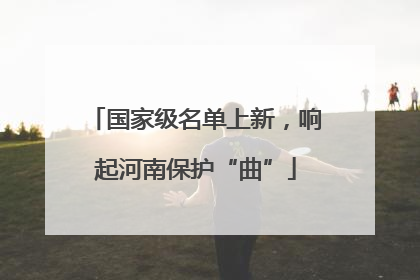 国家级名单上新，响起河南保护“曲”