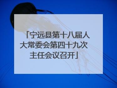 宁远县第十八届人大常委会第四十九次主任会议召开