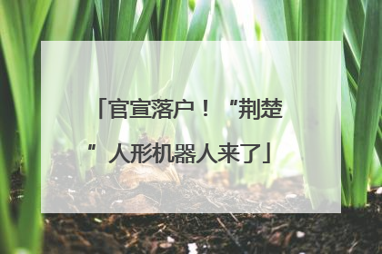 官宣落户！“荆楚”人形机器人来了