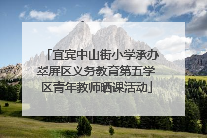 宜宾中山街小学承办翠屏区义务教育第五学区青年教师晒课活动