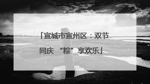 宣城市宣州区：双节同庆 “粽”享欢乐