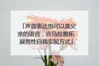 声音表达也可以是父亲的语言，喜马拉雅拓展男性自我实现方式