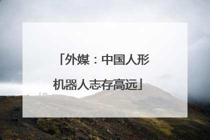 外媒：中国人形机器人志存高远