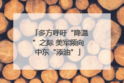 多方呼吁“降温”之际 美军频向中东“添油”