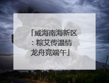 威海南海新区：粽艾传温情 龙舟竞端午