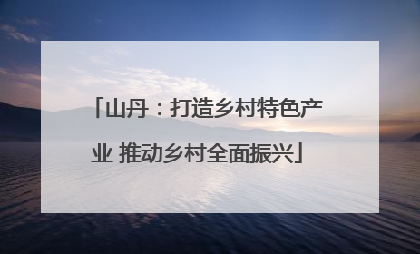 山丹：打造乡村特色产业 推动乡村全面振兴