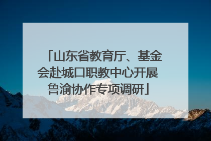 山东省教育厅、基金会赴城口职教中心开展鲁渝协作专项调研