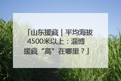 山东援藏｜平均海拔4500米以上：淄博援藏“高”在哪里？