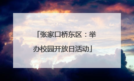 张家口桥东区：举办校园开放日活动