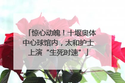 惊心动魄！十堰奥体中心球馆内，太和护士上演“生死时速”