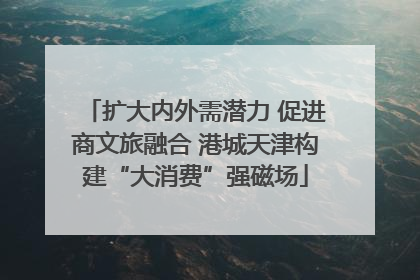 扩大内外需潜力 促进商文旅融合 港城天津构建“大消费”强磁场
